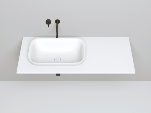 Раковина из искусственного камня S-Stone Salini MAREA 1802202MF 60х40 полувстраиваемая цвет мультиколор - фото 3